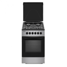 Газоэлектрическая плита Kraft KF-FSK5302ES серый/черный