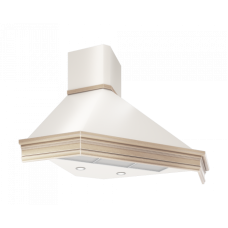Кухонная вытяжка Elikor_ Форест Валенсия 90П-700-П3Д бежевый/дуб неокрашенный