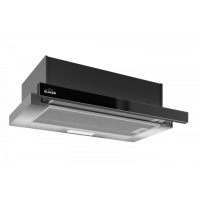 Кухонная вытяжка Elikor Интегра GLASS 50Н-400-В2Д нержавеющая сталь/черный