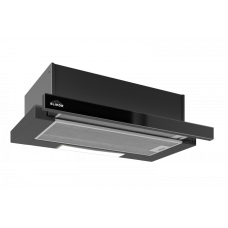 Кухонная вытяжка Elikor_ Интегра GLASS 60П-400-В2Л черный/черный